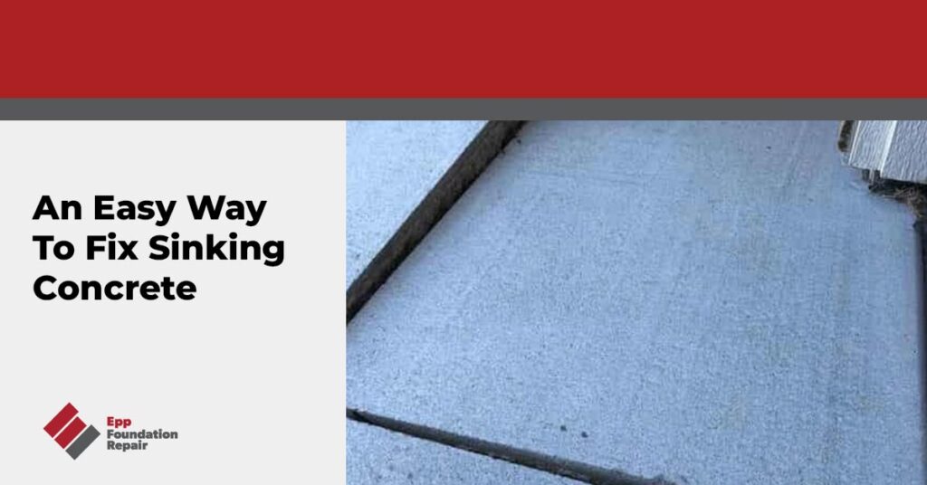 An Easy Way To Fix Sinking Concrete featured