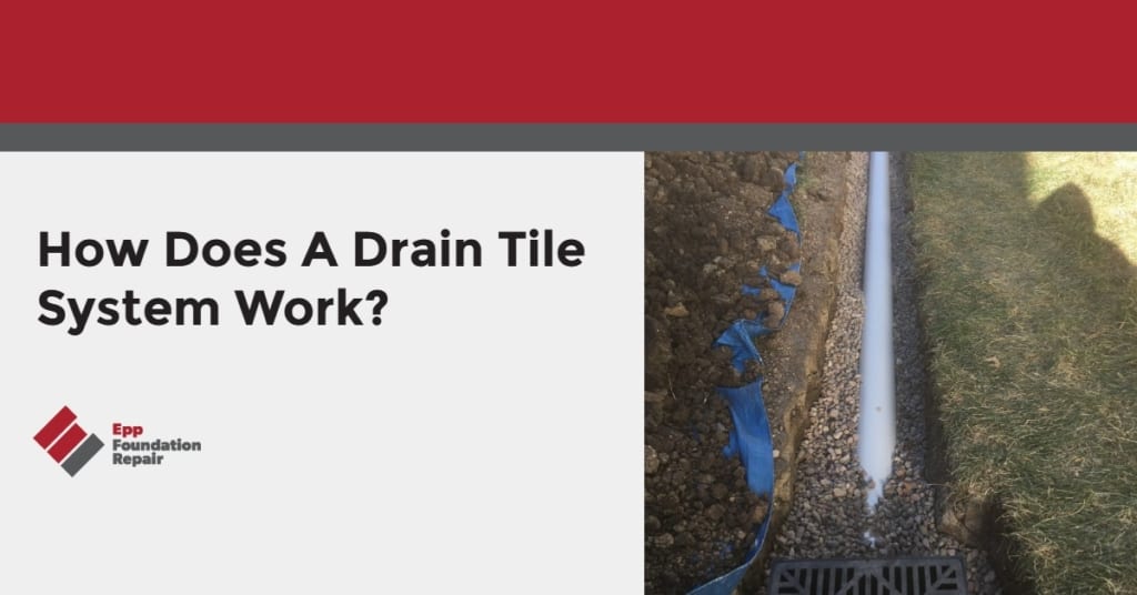 drain pipe in a ditch.