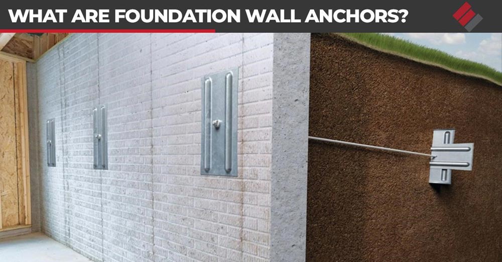 Foundation wall anchors are support systems that stabilize and repair bowed or cracked foundation walls.