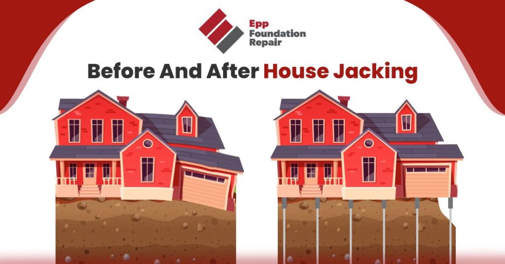 before and after house jacking